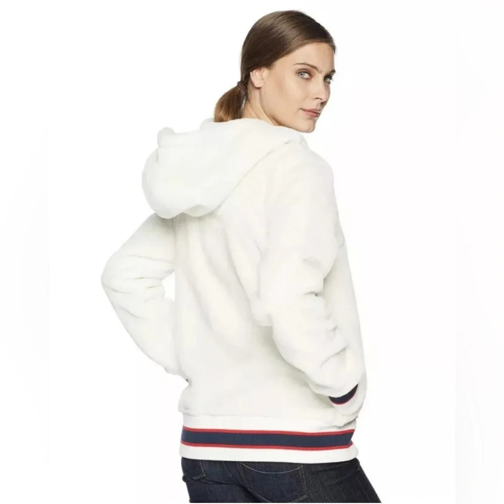 UGG AUSTRALIA KAILANI SHERPA HOODIE  PULLOVER CREAM SIZE M - Picture 3 of 14